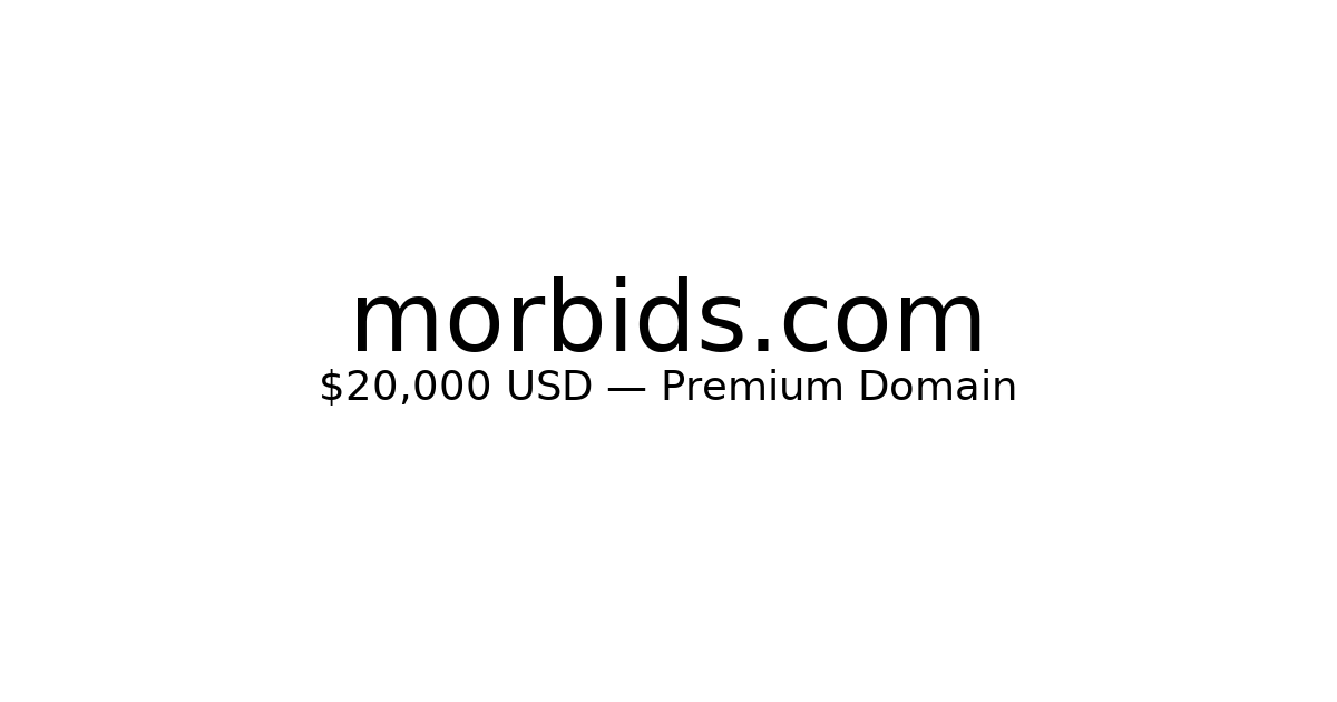 Morbids.com — Premium Domain